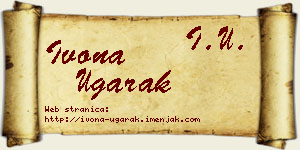 Ivona Ugarak vizit kartica